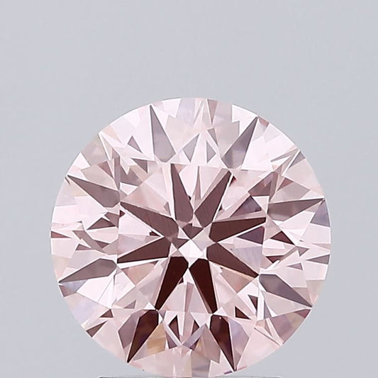 Lab-Grown ROUND Diamond - 2.36 Carat, Fancy Vivid Pink Color, VS1 Clarity | Sustainable Luxury, Dazzling Brilliance | IGI | Certified LG638432589