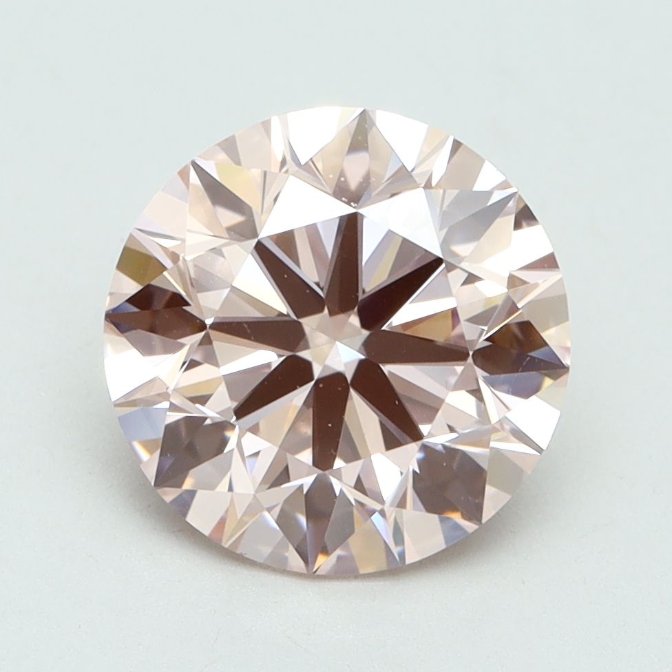 Lab-Grown ROUND Diamond - 2.91 Carat, Fancy Intense Pink Color, VVS2 Clarity | Sustainable Luxury, Dazzling Brilliance | IGI | Certified LG616425139