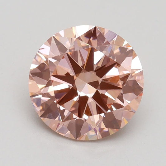 Lab-Grown ROUND Diamond - 2 Carat, Fancy Intense Pink Color, VS1 Clarity | Sustainable Luxury, Dazzling Brilliance | IGI | Certified LG532242820