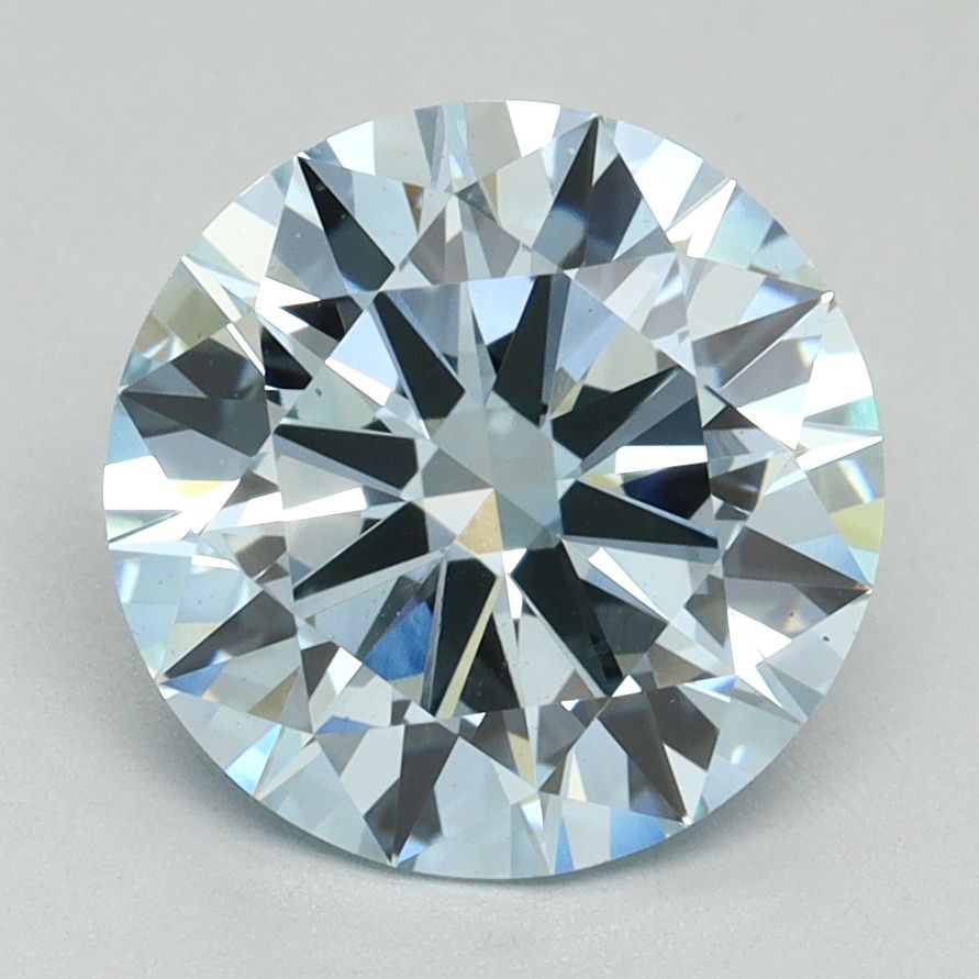 Lab-Grown ROUND Diamond - 3.01 Carat, Fancy Intense Blue Color, VS1 Clarity | Sustainable Luxury, Dazzling Brilliance | IGI | Certified LG636401499