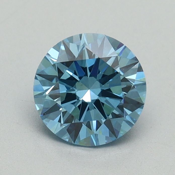 Lab-Grown ROUND Diamond - 0.83 Carat, Fancy Vivid Blue Color, VS1 Clarity | Sustainable Luxury, Dazzling Brilliance | IGI | Certified LG645453544