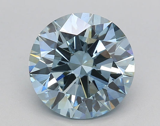 Lab-Grown ROUND Diamond - 3.08 Carat, Fancy Intense Blue Color, VVS2 Clarity | Sustainable Luxury, Dazzling Brilliance | IGI | Certified LG625432426