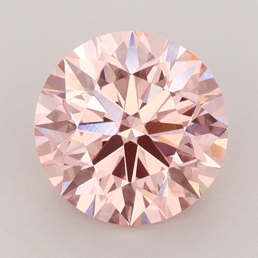 Lab-Grown ROUND Diamond - 3.15 Carat, Fancy Vivid Pink Color, VS1 Clarity | Sustainable Luxury, Dazzling Brilliance | IGI | Certified LG593366968