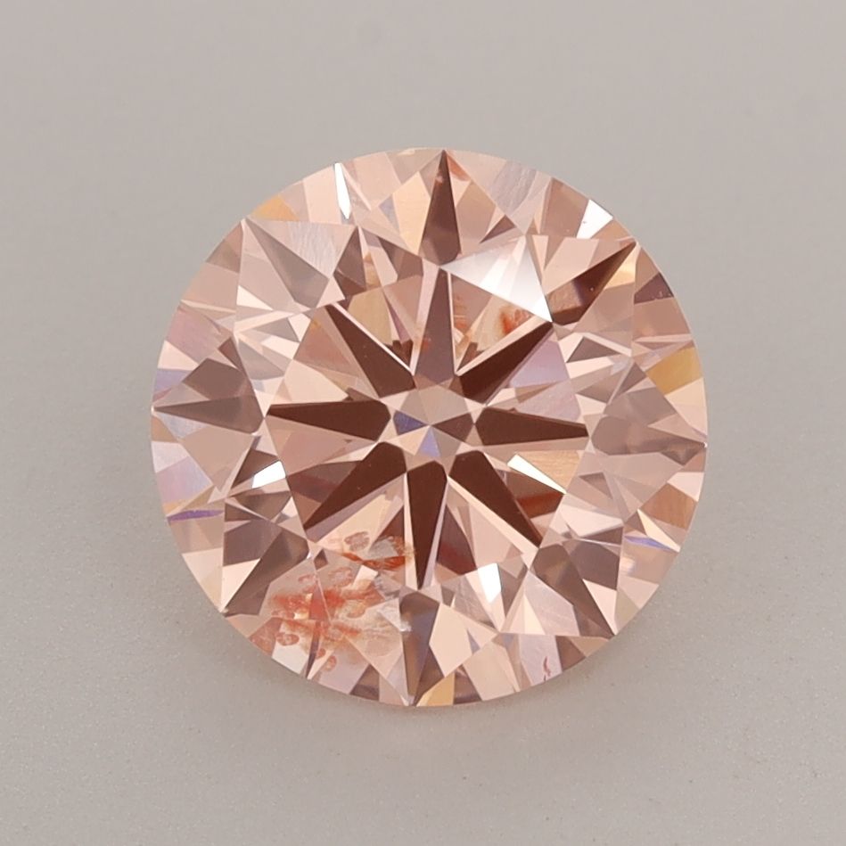 Lab-Grown ROUND Diamond - 2.14 Carat, Fancy Intense Orangey Pink Color, SI2 Clarity | Sustainable Luxury, Dazzling Brilliance | IGI | Certified LG546210444