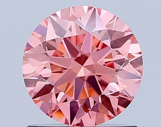 Lab-Grown ROUND Diamond - 1.01 Carat, Fancy Vivid Pink Color, VS1 Clarity | Sustainable Luxury, Dazzling Brilliance | IGI | Certified LG647424607