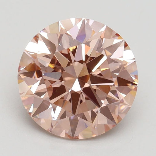 Lab-Grown ROUND Diamond - 2.46 Carat, Fancy Intense Pink Color, VS2 Clarity | Sustainable Luxury, Dazzling Brilliance | IGI | Certified LG522226983