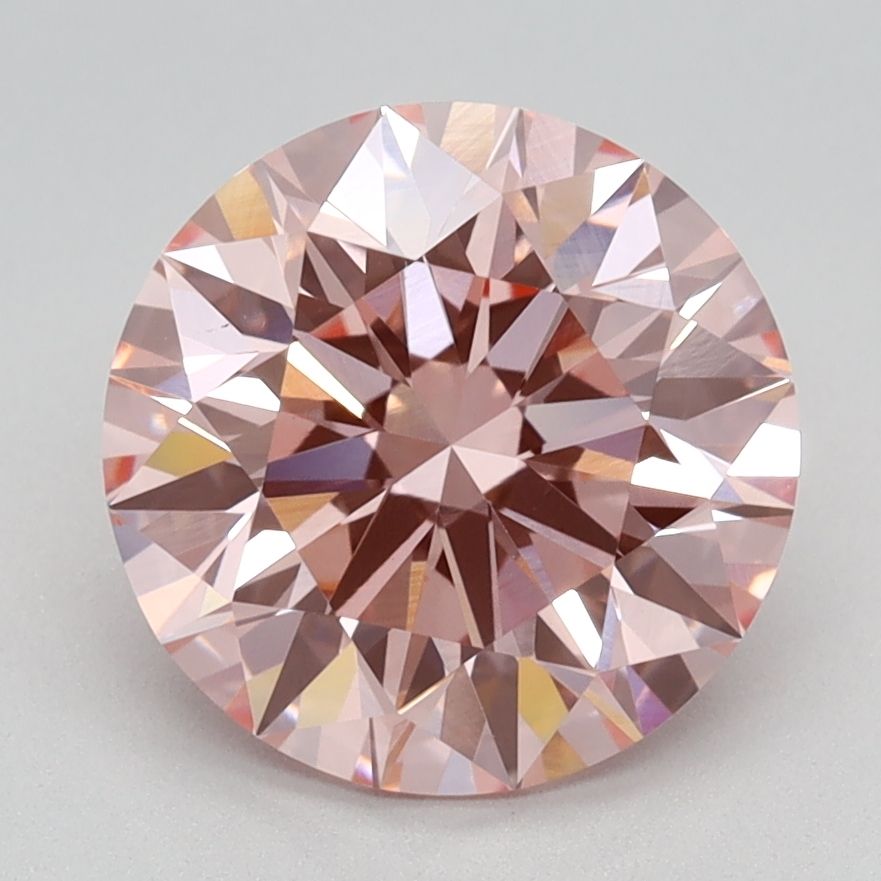 Lab-Grown ROUND Diamond - 2.3 Carat, Fancy Intense Pink Color, VS1 Clarity | Sustainable Luxury, Dazzling Brilliance | IGI | Certified LG574359232