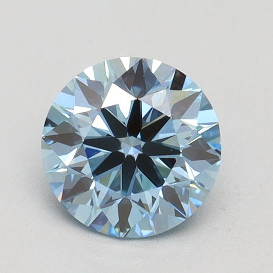 Lab-Grown ROUND Diamond - 1.02 Carat, Fancy Vivid Blue Color, VS1 Clarity | Sustainable Luxury, Dazzling Brilliance | IGI | Certified LG591360407