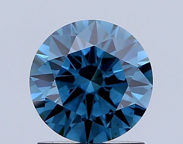 Lab-Grown ROUND Diamond - 1.1 Carat, Fancy Vivid Blue Color, VS1 Clarity | Sustainable Luxury, Dazzling Brilliance | IGI | Certified LG601306874