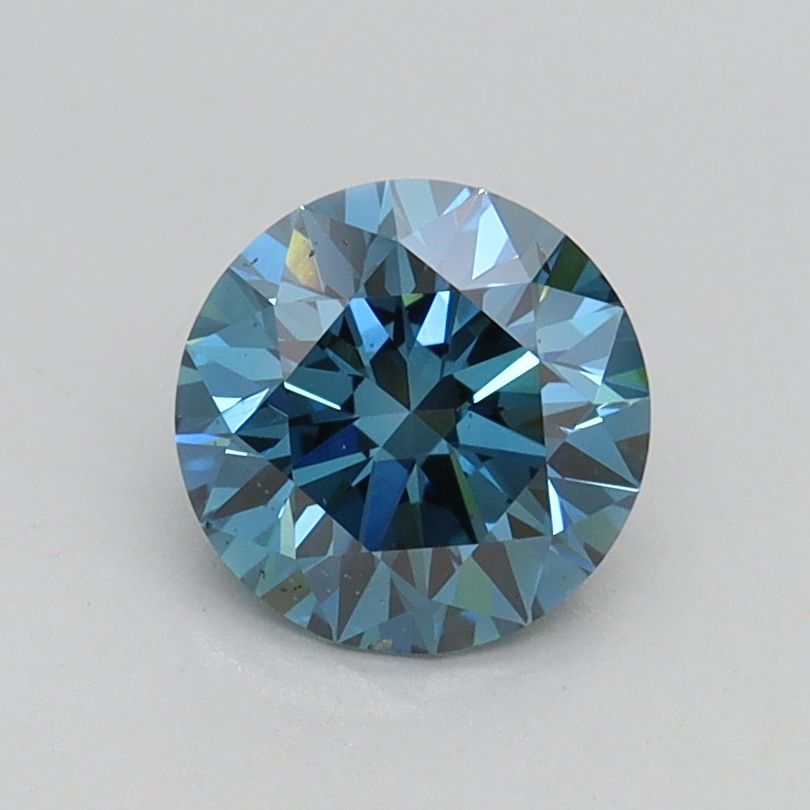 Lab-Grown ROUND Diamond - 1 Carat, Fancy Vivid Blue Color, VS2 Clarity | Sustainable Luxury, Dazzling Brilliance | IGI | Certified LG539241545