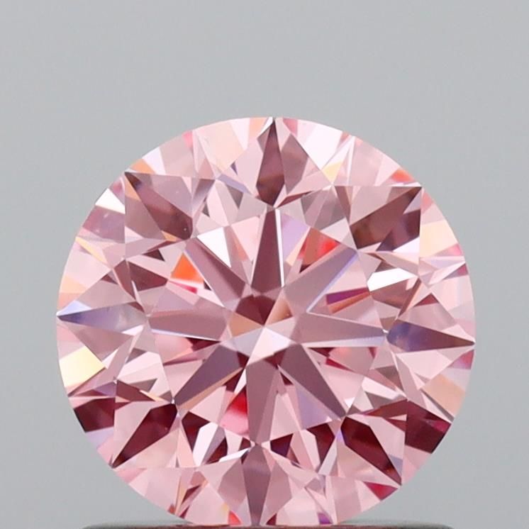 Lab-Grown ROUND Diamond - 1.01 Carat, Fancy Vivid Pink Color, VS1 Clarity | Sustainable Luxury, Dazzling Brilliance | IGI | Certified LG637444284