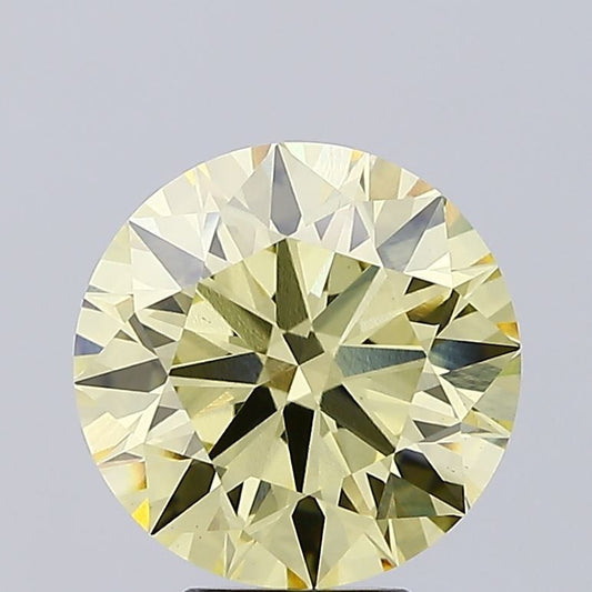 Lab-Grown ROUND Diamond - 5.05 Carat, Fancy Intense Yellow Color, VS1 Clarity | Sustainable Luxury, Dazzling Brilliance | IGI | Certified LG648472093