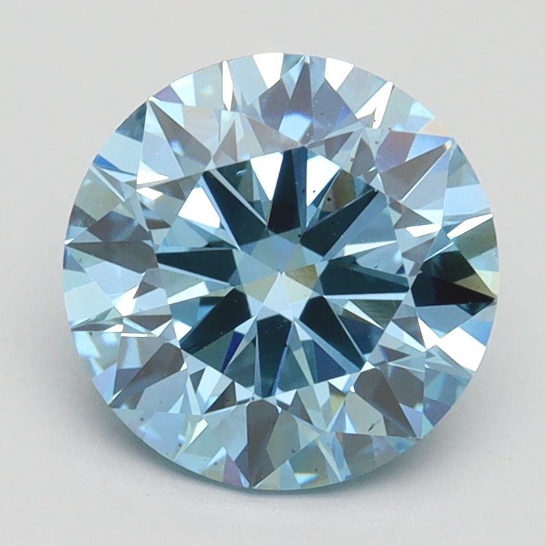 Lab-Grown ROUND Diamond - 2.24 Carat, Fancy Intense Blue Color, SI1 Clarity | Sustainable Luxury, Dazzling Brilliance | IGI | Certified LG508115337