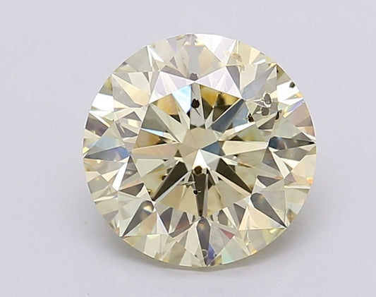 Lab-Grown ROUND Diamond - 2.51 Carat, Fancy Yellow Color, SI2 Clarity | Sustainable Luxury, Dazzling Brilliance | IGI | Certified LG595381198