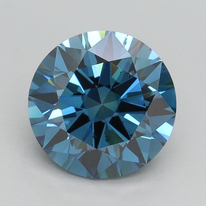 Lab-Grown ROUND Diamond - 2.04 Carat, Fancy Vivid Blue Color, VS2 Clarity | Sustainable Luxury, Dazzling Brilliance | IGI | Certified LG539241957