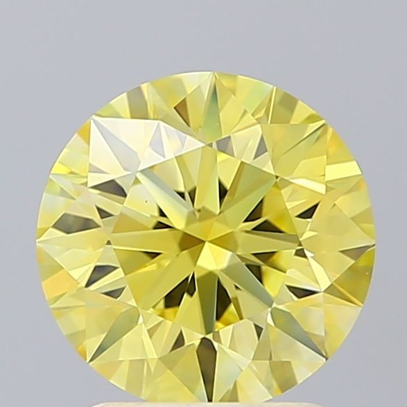 Lab-Grown ROUND Diamond - 1.84 Carat, Fancy Vivid Yellow Color, VS1 Clarity | Sustainable Luxury, Dazzling Brilliance | IGI | Certified LG619430750