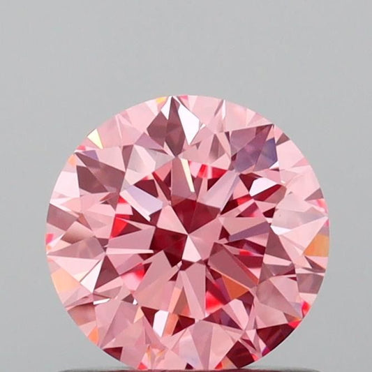 Lab-Grown ROUND Diamond - 0.73 Carat, Fancy Vivid Pink Color, VVS2 Clarity | Sustainable Luxury, Dazzling Brilliance | IGI | Certified LG640431150