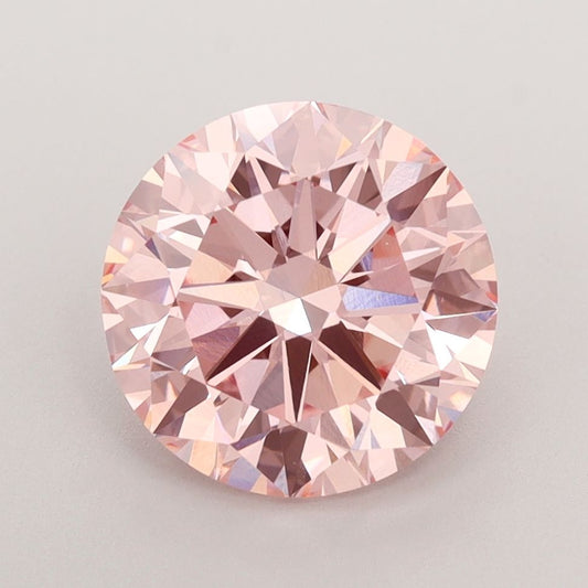 Lab-Grown ROUND Diamond - 3.01 Carat, Fancy Intense Pink Color, VS1 Clarity | Sustainable Luxury, Dazzling Brilliance | IGI | Certified LG591360080