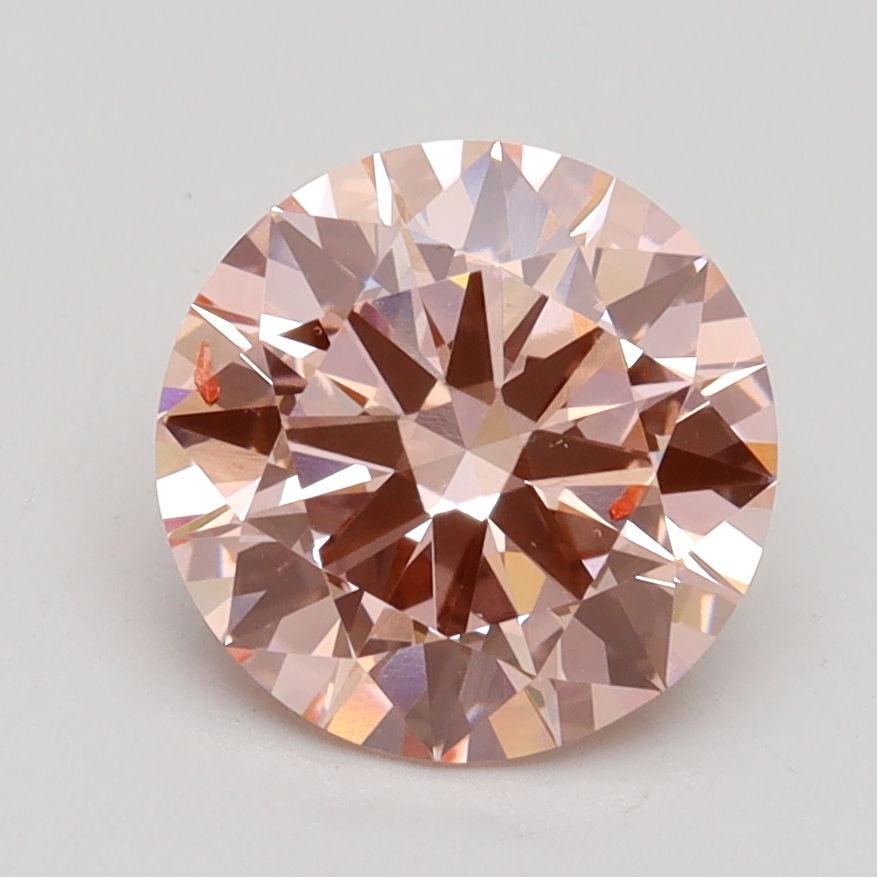 Lab-Grown ROUND Diamond - 2 Carat, Fancy Intense Pink Color, VS2 Clarity | Sustainable Luxury, Dazzling Brilliance | IGI | Certified LG532242808