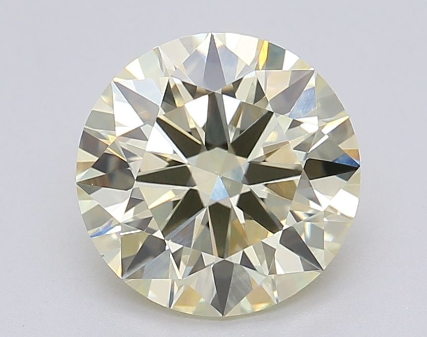 Lab-Grown ROUND Diamond - 1.96 Carat, Fancy Yellow Color, VS1 Clarity | Sustainable Luxury, Dazzling Brilliance | IGI | Certified LG610345372