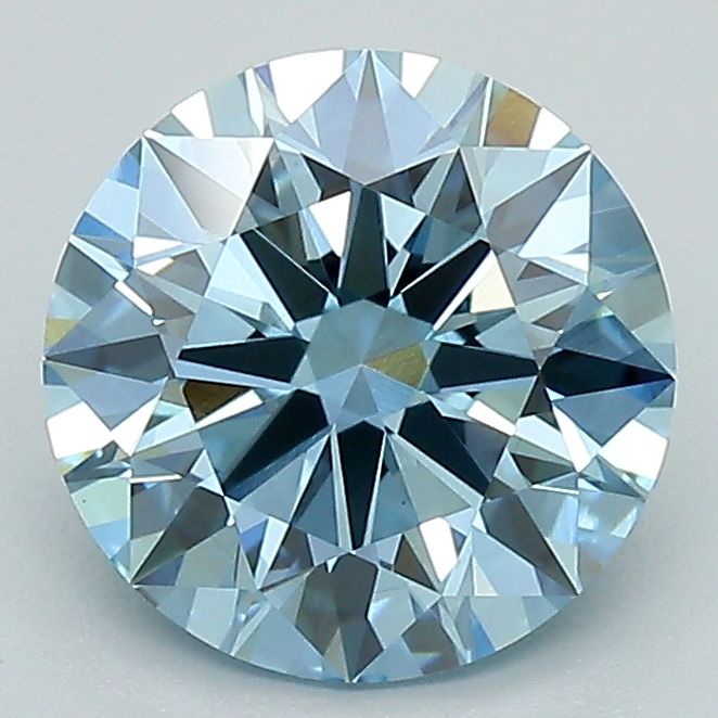 Lab-Grown ROUND Diamond - 2.06 Carat, Fancy Vivid Blue Color, VS1 Clarity | Sustainable Luxury, Dazzling Brilliance | IGI | Certified LG625412515