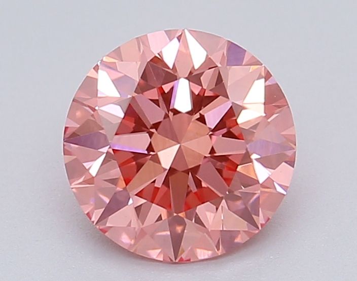 Lab-Grown ROUND Diamond - 1.04 Carat, Fancy Vivid Pink Color, VS1 Clarity | Sustainable Luxury, Dazzling Brilliance | IGI | Certified LG615367006