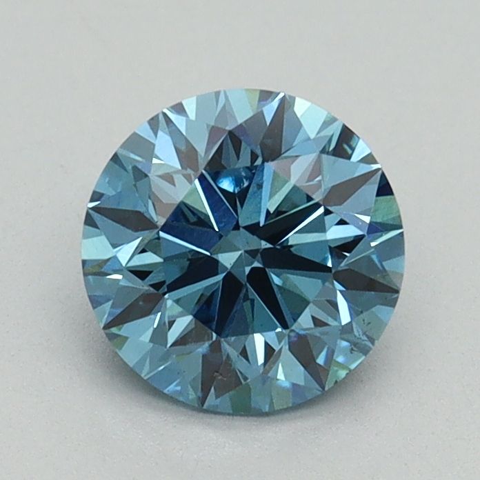 Lab-Grown ROUND Diamond - 1 Carat, Fancy Vivid Blue Color, VS1 Clarity | Sustainable Luxury, Dazzling Brilliance | IGI | Certified LG648434899