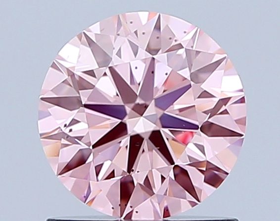 Lab-Grown ROUND Diamond - 1 Carat, Fancy Intense Pink Color, SI1 Clarity | Sustainable Luxury, Dazzling Brilliance | IGI | Certified LG647492102