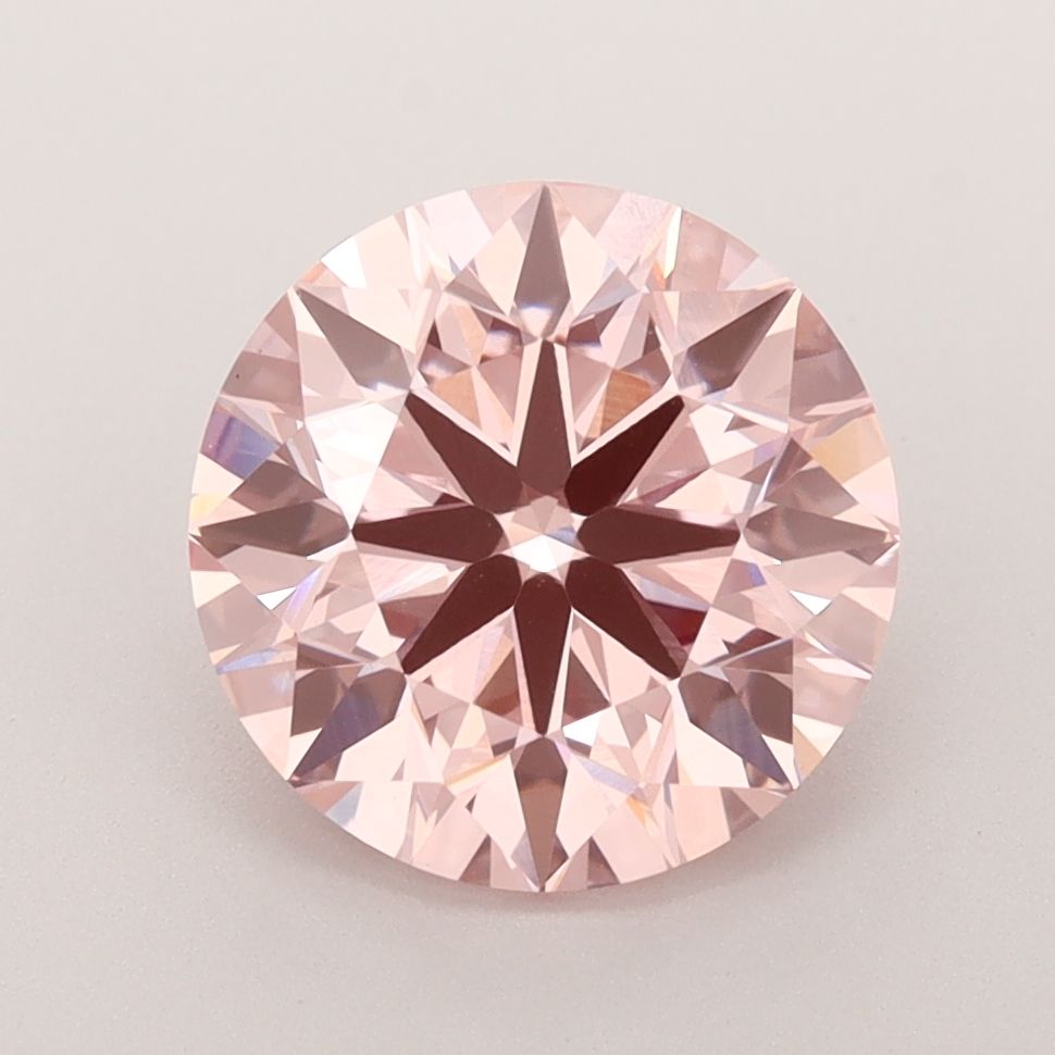 Lab-Grown ROUND Diamond - 3.02 Carat, Fancy Intense Pink Color, VVS2 Clarity | Sustainable Luxury, Dazzling Brilliance | IGI | Certified LG582357584