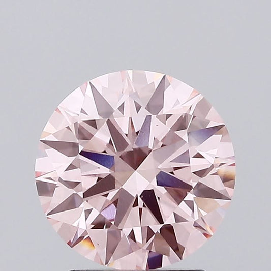 Lab-Grown ROUND Diamond - 2.16 Carat, Fancy Vivid Pink Color, VS1 Clarity | Sustainable Luxury, Dazzling Brilliance | IGI | Certified LG636407362