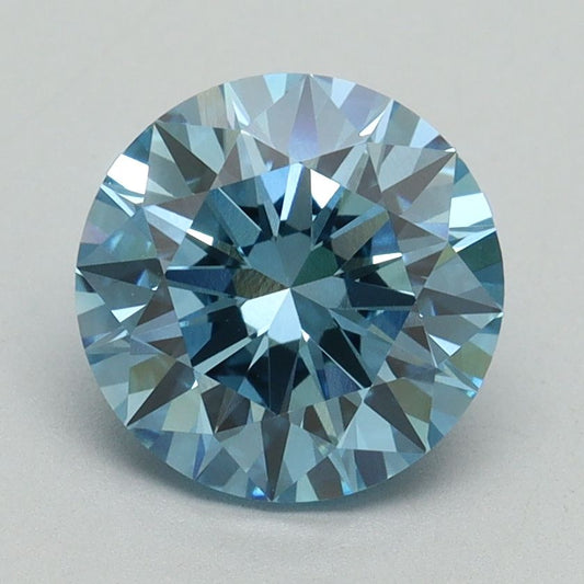 Lab-Grown ROUND Diamond - 2.14 Carat, Fancy Vivid Blue Color, VVS2 Clarity | Sustainable Luxury, Dazzling Brilliance | IGI | Certified LG645458842