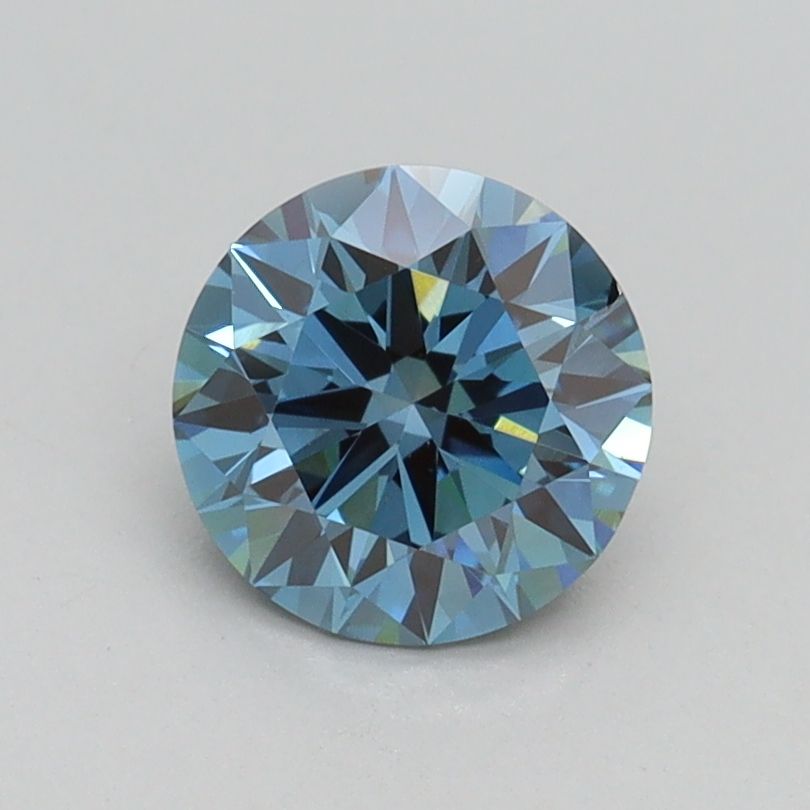 Lab-Grown ROUND Diamond - 1 Carat, Fancy Vivid Blue Color, VS2 Clarity | Sustainable Luxury, Dazzling Brilliance | IGI | Certified LG539241547