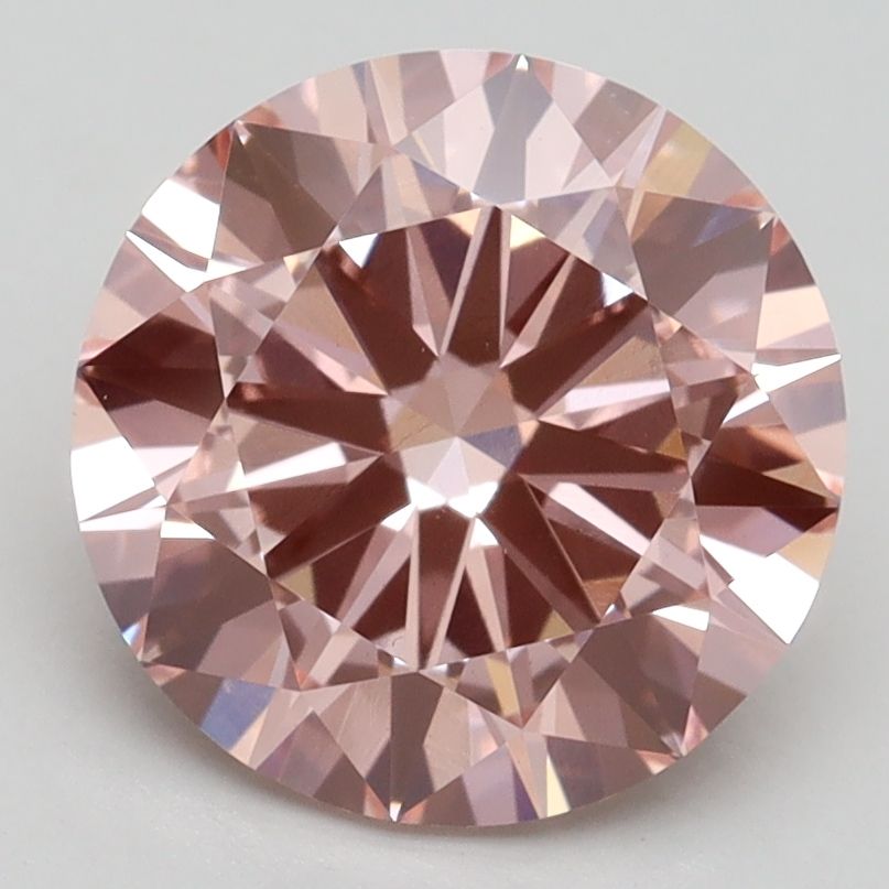 Lab-Grown ROUND Diamond - 3.01 Carat, Fancy Intense Pink Color, VS1 Clarity | Sustainable Luxury, Dazzling Brilliance | IGI | Certified LG532245065