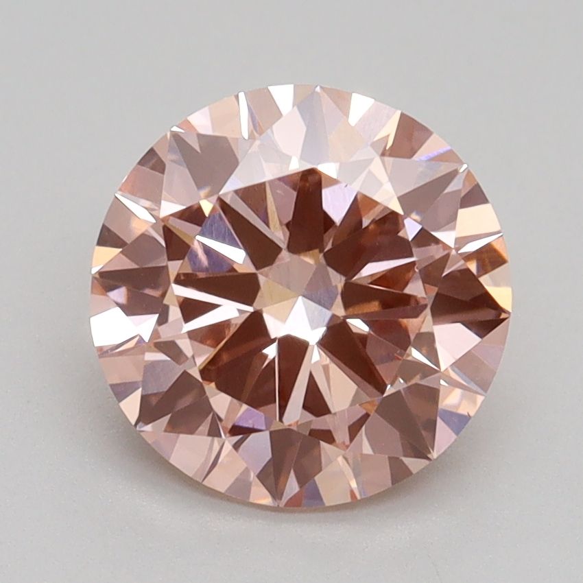 Lab-Grown ROUND Diamond - 2 Carat, Fancy Intense Pink Color, VS1 Clarity | Sustainable Luxury, Dazzling Brilliance | IGI | Certified LG536200843