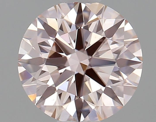 Lab-Grown ROUND Diamond - 0.66 Carat, Light Pink Color, VS2 Clarity | Sustainable Luxury, Dazzling Brilliance | IGI | Certified LG635485734