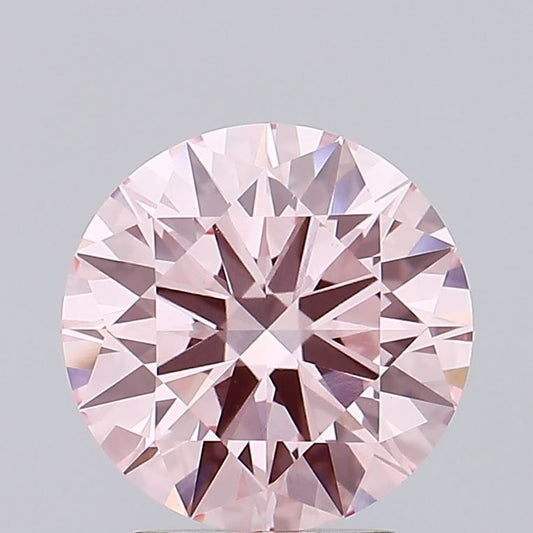 Lab-Grown ROUND Diamond - 2.2 Carat, Fancy Vivid Pink Color, VS1 Clarity | Sustainable Luxury, Dazzling Brilliance | IGI | Certified LG640478516