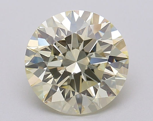 Lab-Grown ROUND Diamond - 2.03 Carat, Fancy Yellow Color, VS2 Clarity | Sustainable Luxury, Dazzling Brilliance | IGI | Certified LG613355755