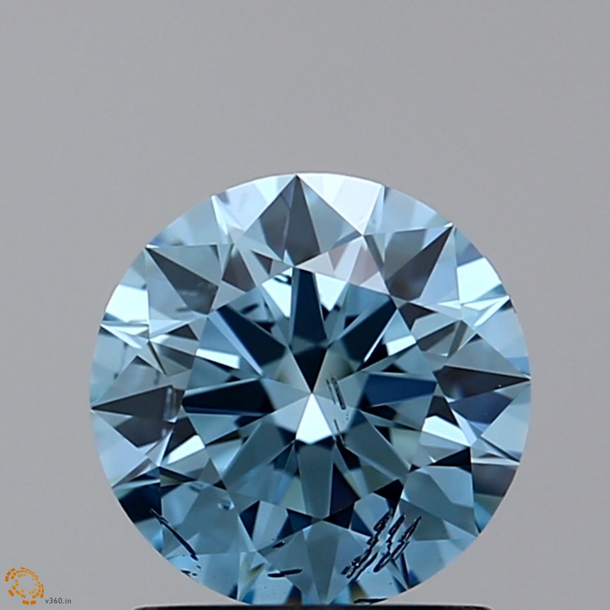 Lab-Grown ROUND Diamond - 1.06 Carat, Fancy Blue Color, I1 Clarity | Sustainable Luxury, Dazzling Brilliance | IGI | Certified LG10989805