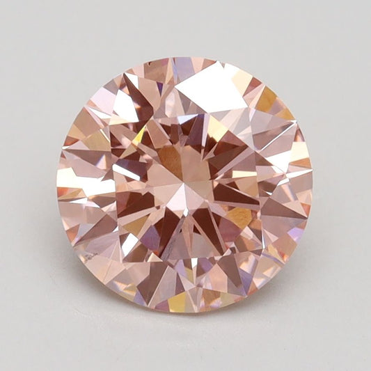 Lab-Grown ROUND Diamond - 2.03 Carat, Fancy Intense Pink Color, VS2 Clarity | Sustainable Luxury, Dazzling Brilliance | IGI | Certified LG534239354