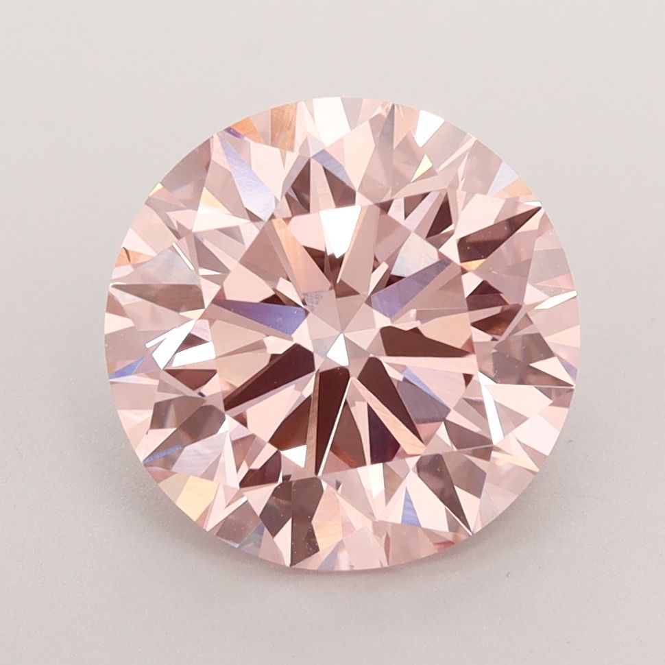 Lab-Grown ROUND Diamond - 3.61 Carat, Fancy Intense Pink Color, VS1 Clarity | Sustainable Luxury, Dazzling Brilliance | IGI | Certified LG591360090