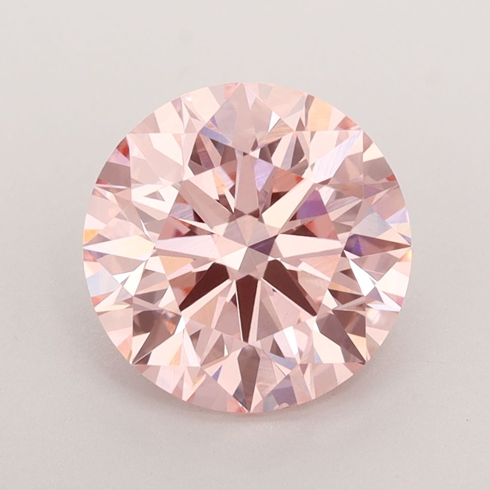 Lab-Grown ROUND Diamond - 3.03 Carat, Fancy Intense Pink Color, VS1 Clarity | Sustainable Luxury, Dazzling Brilliance | IGI | Certified LG591360083