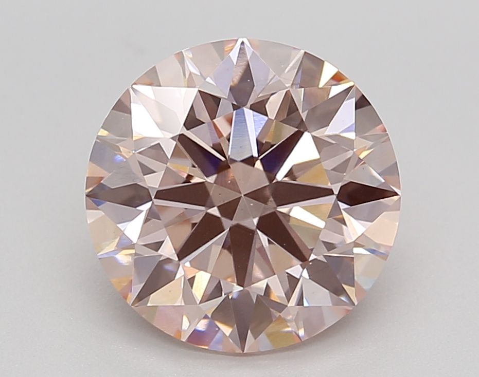 Lab-Grown ROUND Diamond - 3.12 Carat, Fancy Intense Pink Color, VS2 Clarity | Sustainable Luxury, Dazzling Brilliance | IGI | Certified LG636470032