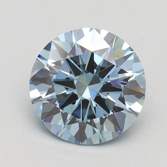 Lab-Grown ROUND Diamond - 1.52 Carat, Fancy Vivid Blue Color, VS1 Clarity | Sustainable Luxury, Dazzling Brilliance | IGI | Certified LG591360386