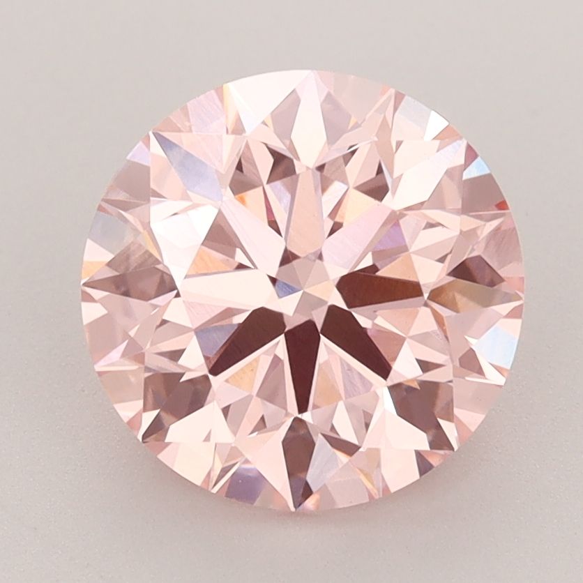 Lab-Grown ROUND Diamond - 3 Carat, Fancy Vivid Pink Color, VS1 Clarity | Sustainable Luxury, Dazzling Brilliance | IGI | Certified LG593366962