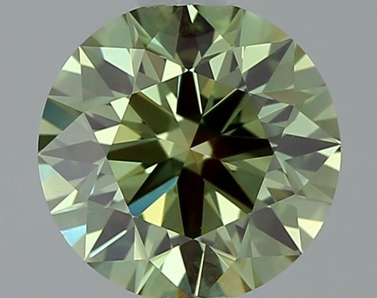 Lab-Grown ROUND Diamond - 0.79 Carat, Fancy Vivid Green Color, VS1 Clarity | Sustainable Luxury, Dazzling Brilliance | IGI | Certified LG643447430