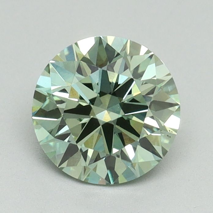 Lab-Grown ROUND Diamond - 1.05 Carat, Fancy Vivid Green Color, VS1 Clarity | Sustainable Luxury, Dazzling Brilliance | IGI | Certified LG644444428