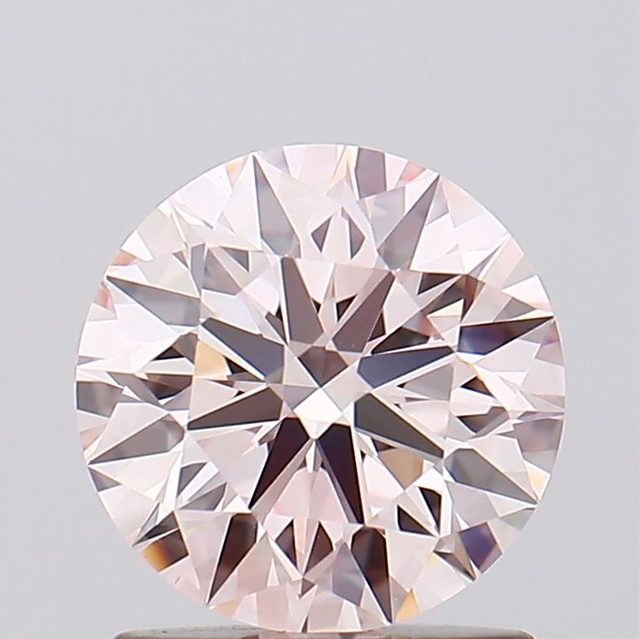 Lab-Grown ROUND Diamond - 1.26 Carat, Light Pink Color, VS1 Clarity | Sustainable Luxury, Dazzling Brilliance | IGI | Certified LG628474168