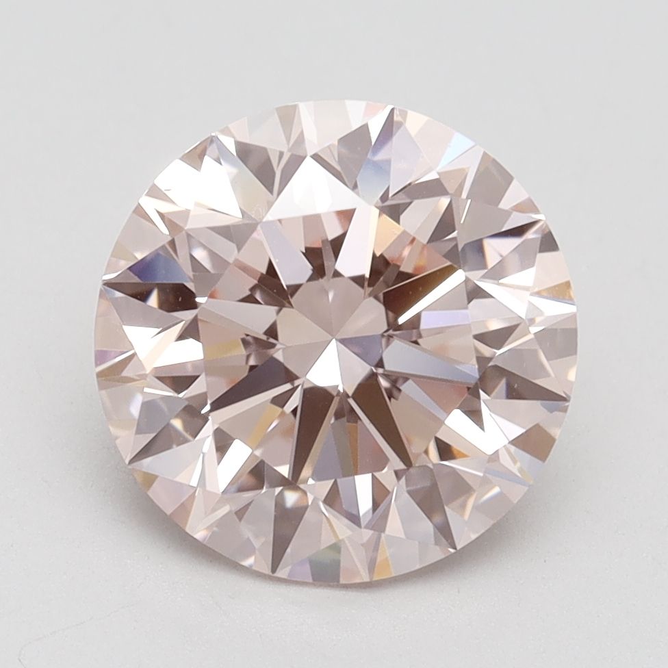 Lab-Grown ROUND Diamond - 3.29 Carat, Fancy Intense Pink Color, VS1 Clarity | Sustainable Luxury, Dazzling Brilliance | IGI | Certified LG614331746