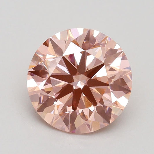 Lab-Grown ROUND Diamond - 2 Carat, Fancy Intense Pink Color, VVS2 Clarity | Sustainable Luxury, Dazzling Brilliance | IGI | Certified LG532245356