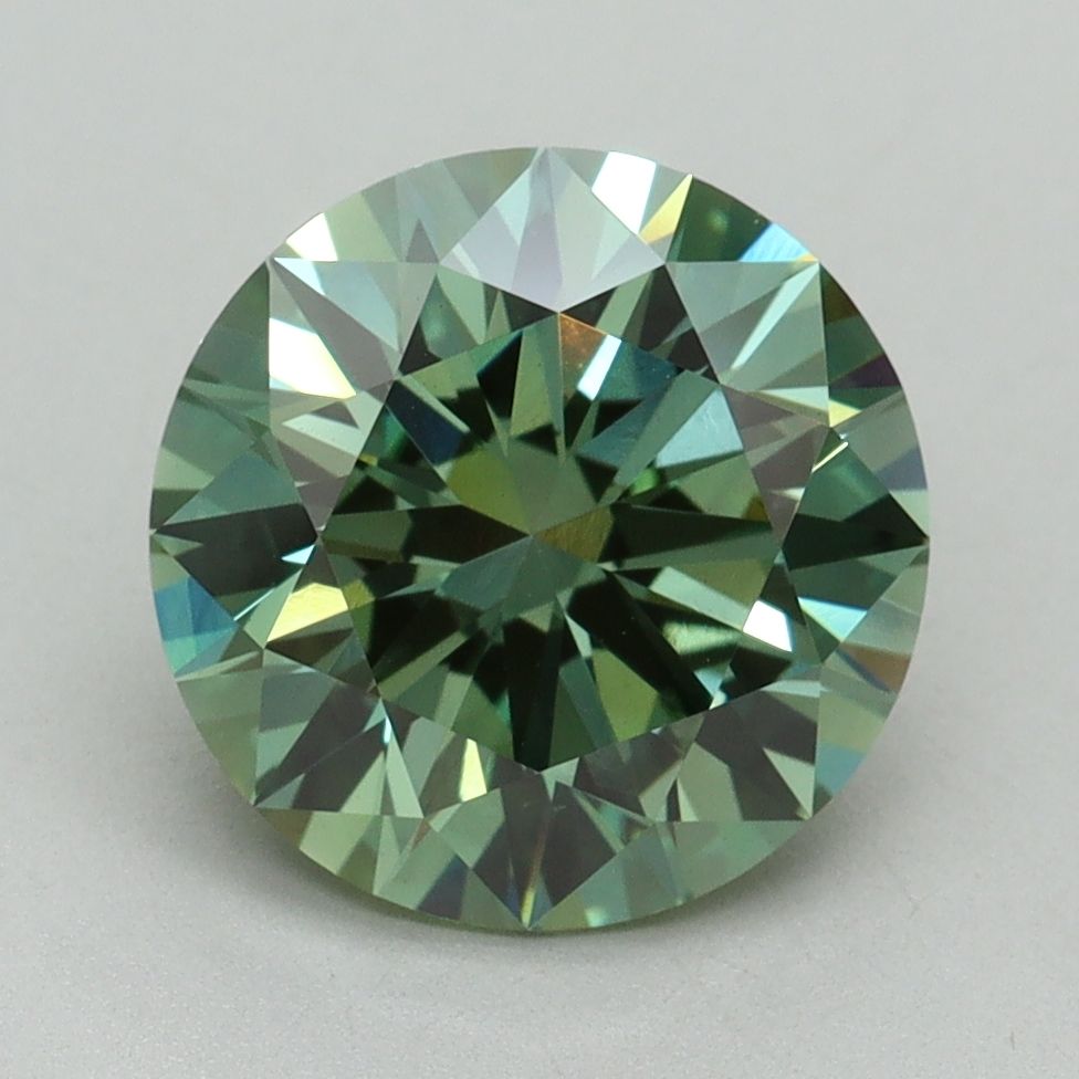 Lab-Grown ROUND Diamond - 3.05 Carat, Fancy Vivid Green Color, VS1 Clarity | Sustainable Luxury, Dazzling Brilliance | IGI | Certified LG636401498